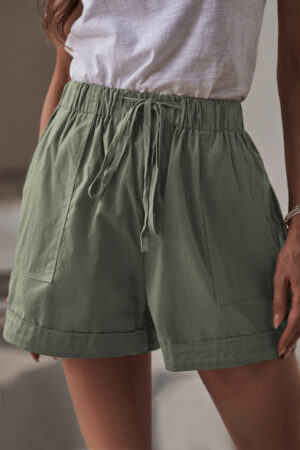 Trendy Boho Elastic Waist Shorts