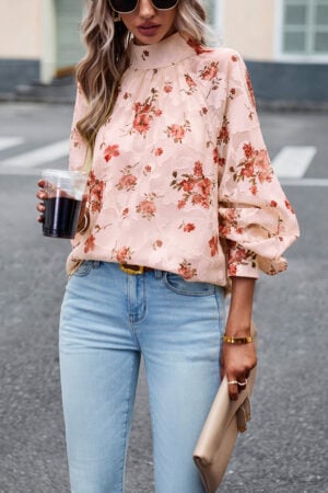 Relaxed Fit Boho Tunic Blouse