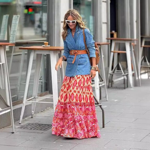 Colorful Boho Skirt for Women