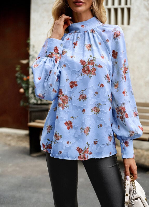 Relaxed Fit Boho Tunic Blouse