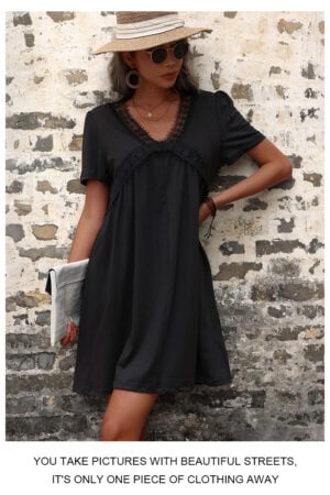 Trendiges böhmisches lockeres Sommerkleid