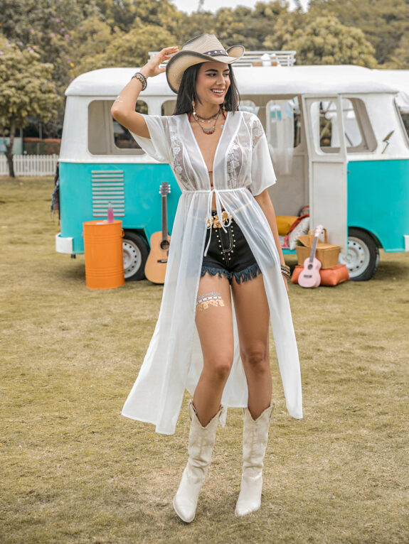 Leichter Boho-Kimono für den Sommer