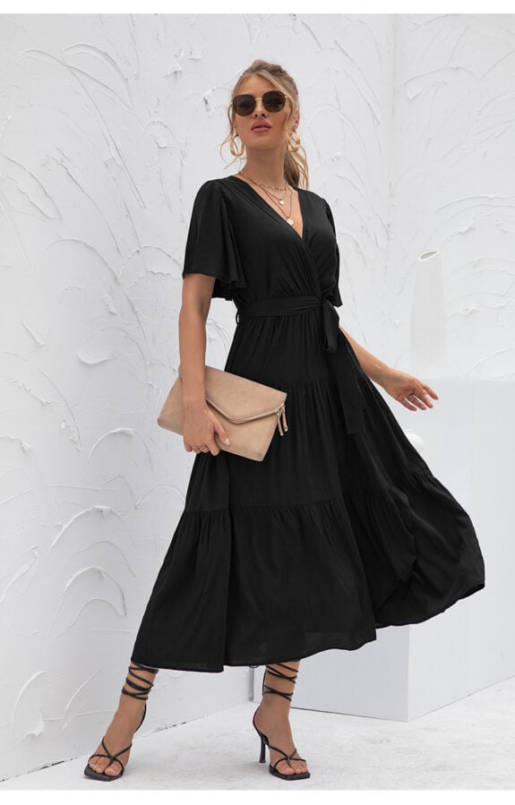 Boho apmetuma kleita ar svārkiem