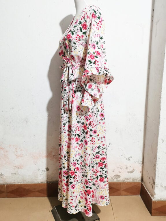 Summer Bohemian Dress Lace Up