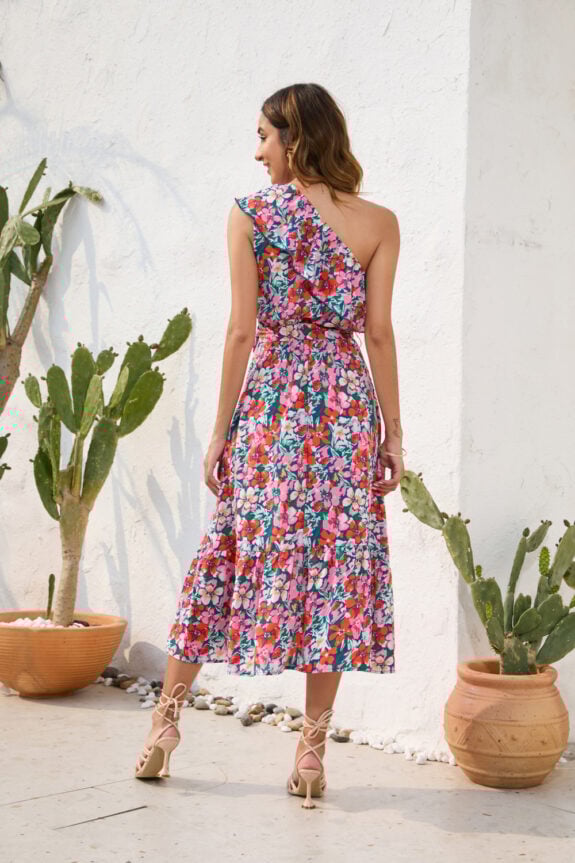 Colorful Boho Dress for Vacations
