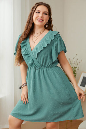 Ruffled Plus Size Boho Dress
