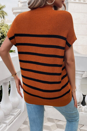 Acogedora Blusa Boho Naranja Verano