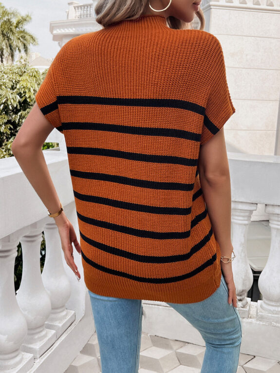 Acogedora Blusa Boho Naranja Verano