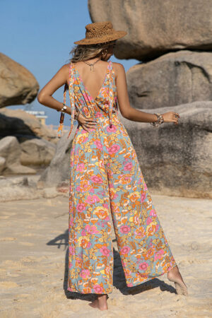 Bright Bohemian Spaghetti-Strap Romper