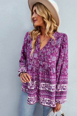 Eleganta boho tunika rudenim