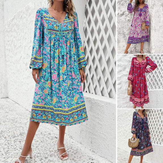 Stylisches Boho-Kleid für die Feiertage