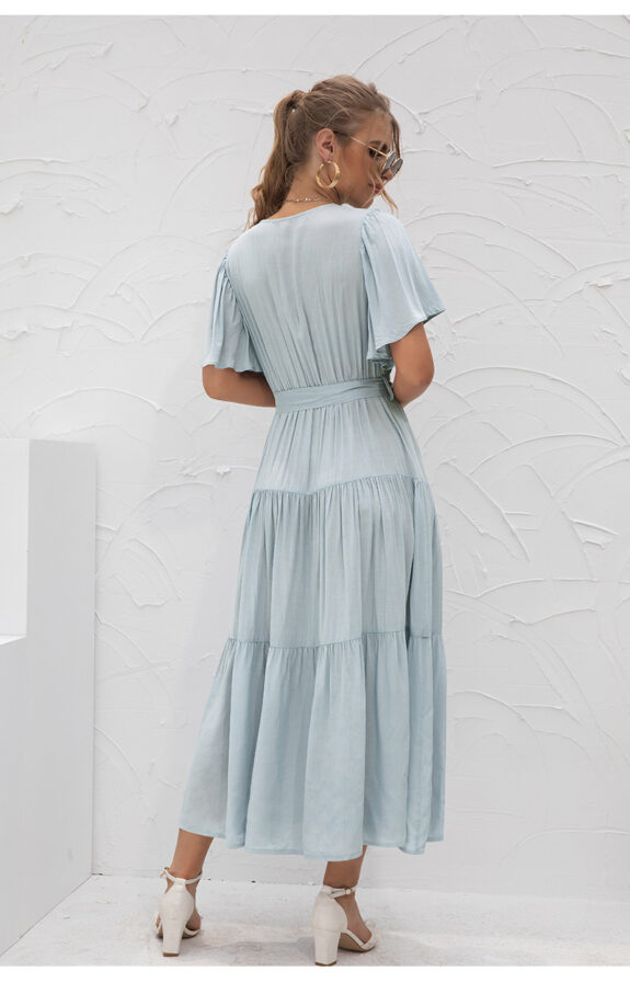 Boho apmetuma kleita ar svārkiem