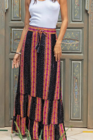 Embellished Boho Skirt for Summer