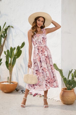 Relaxed Boho Floral Slip Dress