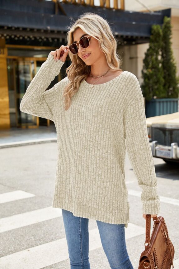 Cozy Pink Boho Sweater Style