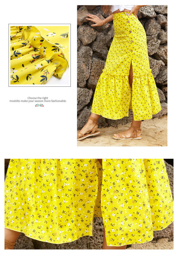 Stylish Printed Boho Skirt Fashion