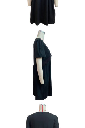 Stylisches Schwarzes Boho Kleid Frauen