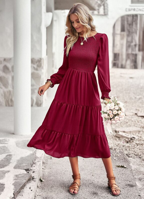Unique Boho Dress in Green