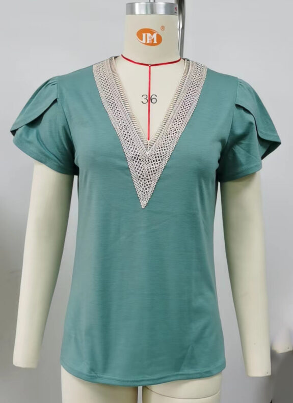 Şık Deniz Mavisi Boho Tunik Bluz