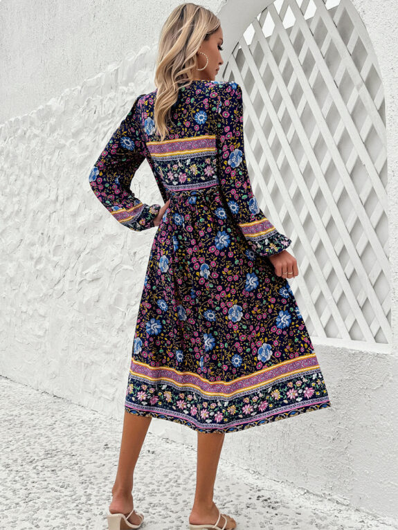 Lässiges Boho-Kleid für den Frühling