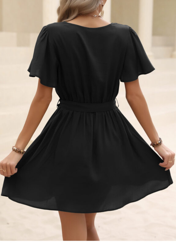 Robe d'été Boho à manches volantes