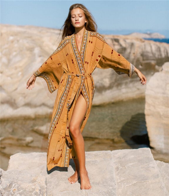 Boho Kimono Beach Cover-Up for Women