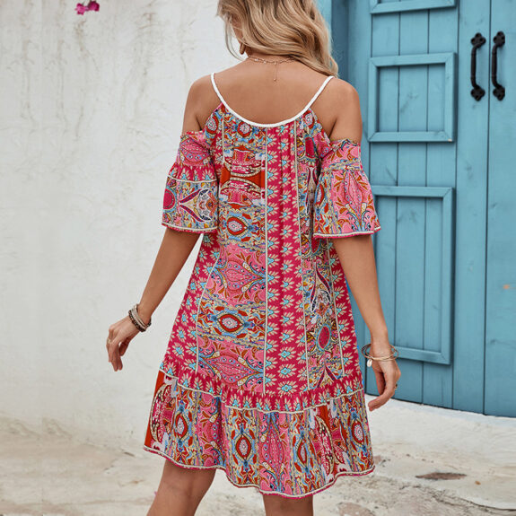 Jolie robe florale style boho