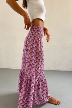 Gonna Maxi Floreale Boho Donna