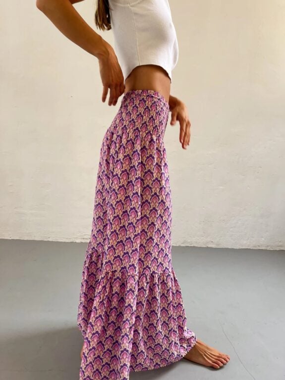 Gonna Maxi Floreale Boho Donna