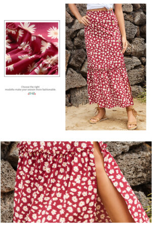 Stylish Printed Boho Skirt Fashion