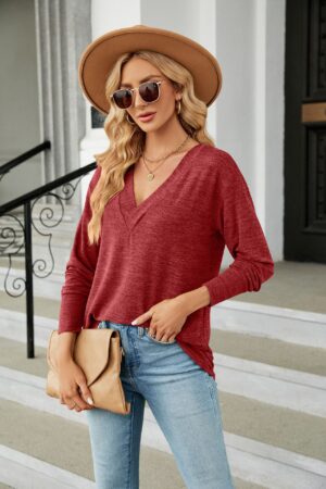 Cozy Solid Color Boho Shirt