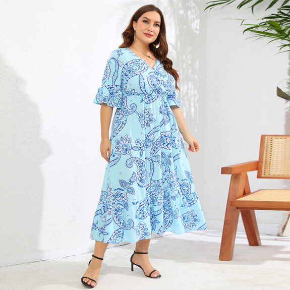Elegant Boho Klänning För Sommar
