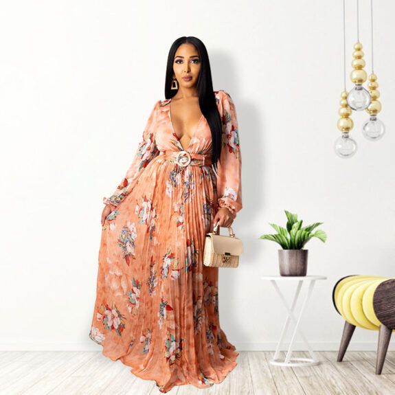 Vibrant Women’s Boho Printed Dress