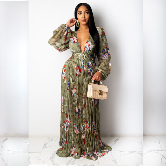 Vibrant Women’s Boho Printed Dress
