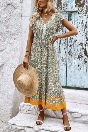 Ruffled Boho Dress for Women