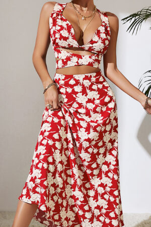 Schmeichelhaftes Rotes Boho Kleid Stil