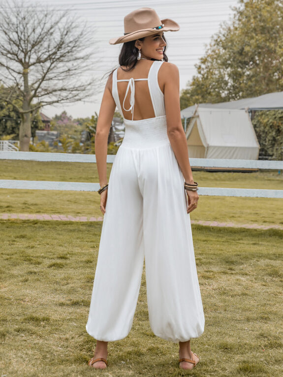 Comfortable Boho Wide-Leg Romper Style