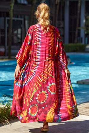 Vibrant Boho Kimono Outerwear