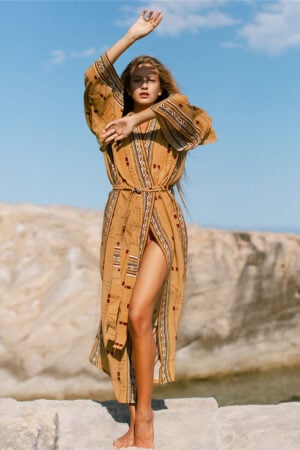 Vibrant Printed Boho Kimono