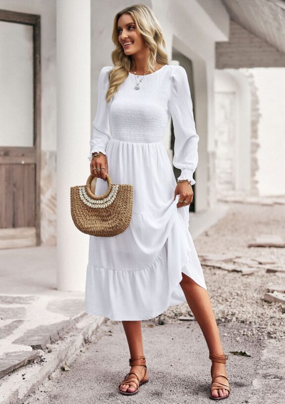 Casual Green Boho Dress Style