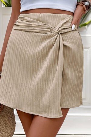 Light Beige Boho Skirt for Elegant Women