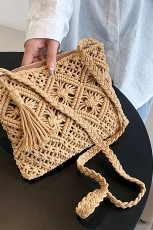Trendy Boho Tassel Shoulder Bag
