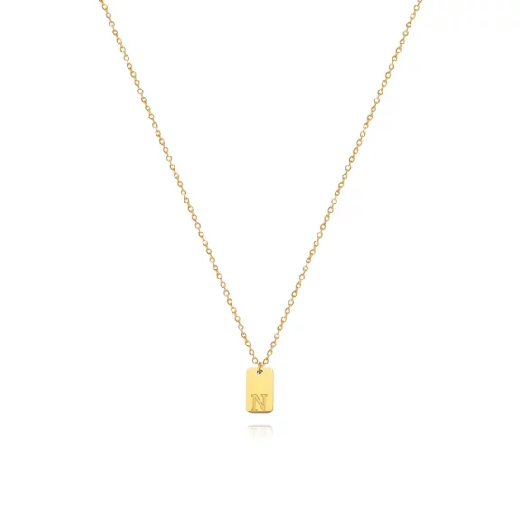 Boho Initial Letter Necklace Gift