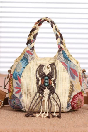 Fargerik Boho Veske for Kvinner