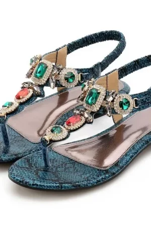 Colección de cómodas sandalias boho de colores