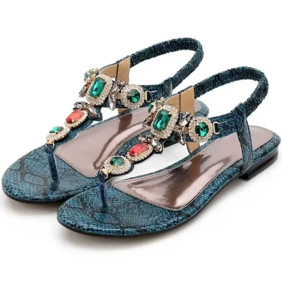 Colección de cómodas sandalias boho de colores