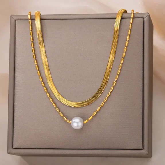 Gold Plated Boho Pendant Necklace