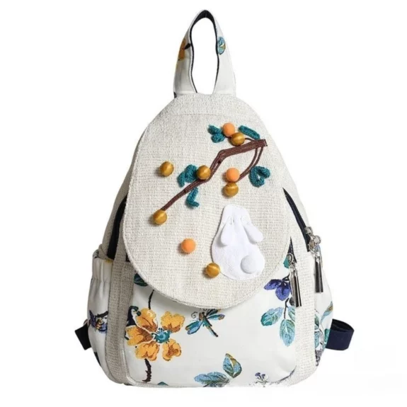 Boho Floral Kids Backpack Fun