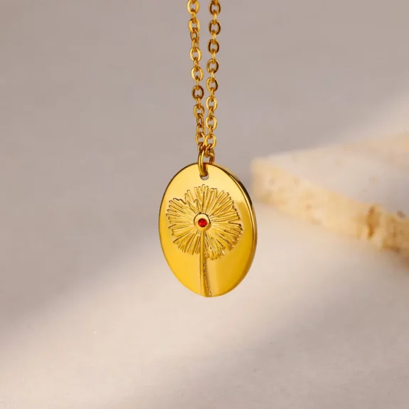 Superbe collier boho en or