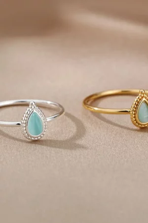 Water Drop Boho Gold Ring